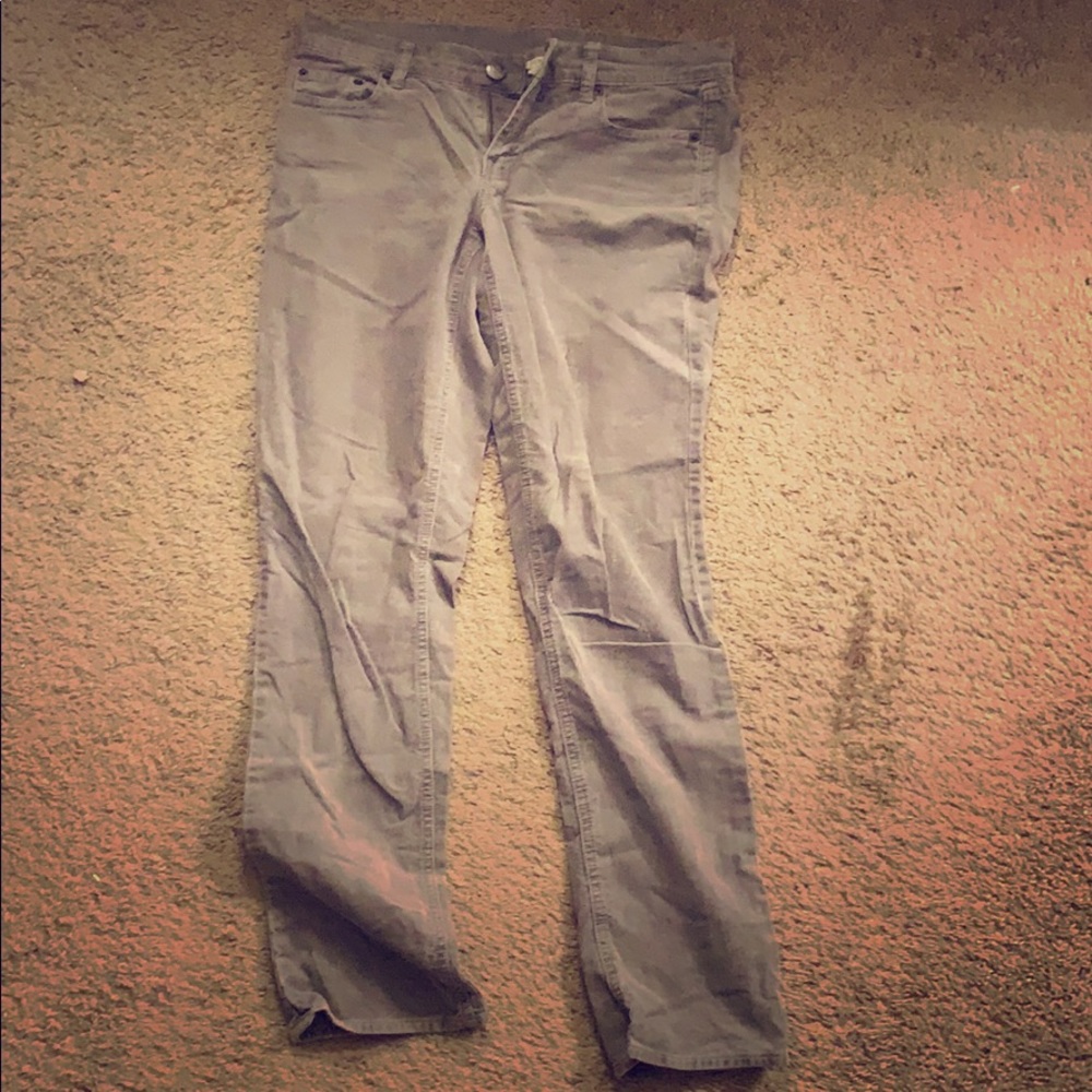 J Crew gray city fit corduroys